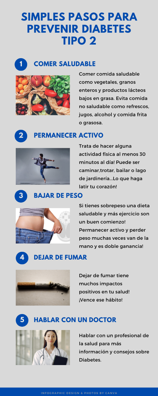 Pasos sencillos para prevenir la diabetes tipo 2